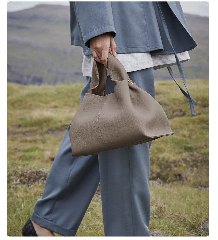 Vintage soft leather hanging bag - Maira-Elly Rose