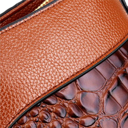 Talisa - Elegant crocodile leather bag with handmade details.-Elly Rose