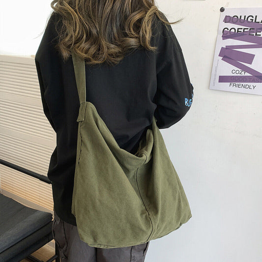 Lieke | Women's canvas shoulder bag, practical and elegant-Elly Rose