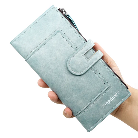 Long leather wallet | Practical and elegant