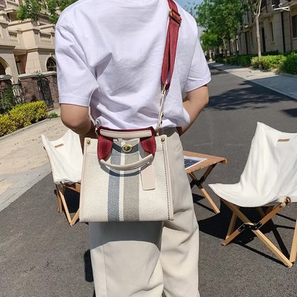 Ivy - Women's striped tote bag - Elegant and versatile-Elly Rose